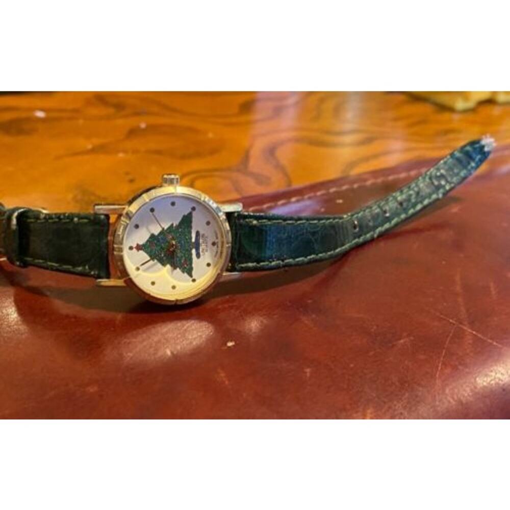 Women's 24mm Unitron Watch, Sparkling Christmas Tree Face